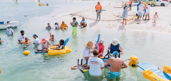 Dagje zwemmen met mensen met een beperking