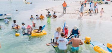 Dagje zwemmen met mensen met een beperking